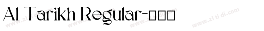 Al Tarikh Regular字体转换
